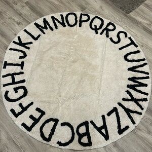 Blue Page ABC Kids Rug Alphabet Educational Area Rugs for Infant Toddlers